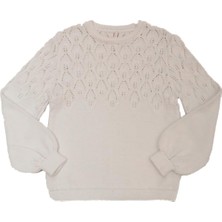 Nanica Kız Çocuk Balon Kol Triko Kazak 6-16 Yaş - 422410