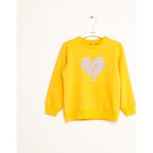 Nanica Kız Çocuk Baskılı Cotton Sweatshirt 1-5 Yaş - 423301