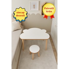 Mesavista Çocuk Aktivite Masası, Etkinlik Masası, Çocuk, Sincap Çalışma Masa- Sandalye Takımı Yaz- Sil Yüzey