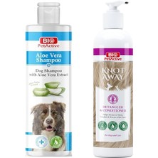 Bio Pet Active Bio Petactive Aloe Vera Özlü Köpek Şampuanı 400 ml + Knot Away Kıtık Açıcı Krem 250 ml 2 Li Set
