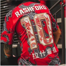 Marcus Rashford Manchester/united 2020 Sezonu Çin Yılı Özel Dragon Desenli Tasarım Yetişkin Forması