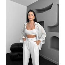 Flexifit Slim Fit Havuç Paça Kemerli Kadın Pantolon – Zamansız Şıklık, Maksimum Konfor, Modern Siluet