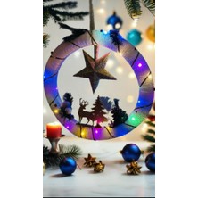 Teddy Santa Claus Christmas Çelenk