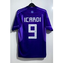 Arjantin 2022 Dünya Kupası Mauro Icardi Deplasman Forması