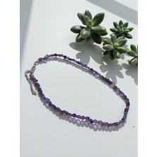 Zodyak Doğal Taş Ametist Doğal Taş Kolye