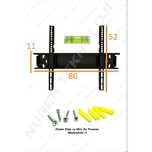 Nurer Teknoloji  lg 75" 190 Ekran Uyumlu Lcd-Led-Monitör  Askı Aparatı