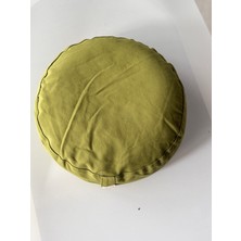 SUNYOGA Zafu Meditasyon Minderi 12 mm Kalınlıkta Haki Renkli Tekil Karabuğday Dolgulu