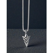 HERİF Erkek Mızrak Ucu Çelik Kolye