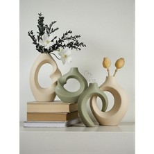 Sunea Dekoratif Sevgili Sarmaşık Vazo Set, 4'lü Modern Set, Dekoratif Obje, Biblo Set