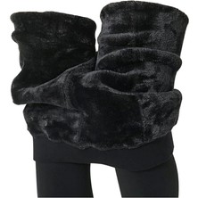 Murat Çorap Kadın Siyah Termal Yüksek Bel Tayt – Içi Peluşlu Kışlık Isı Yalıtımlı Tayt,soğuk Geçirmez Kışlık