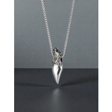 HERİF Erkek Kurt Diş Çelik Kolye