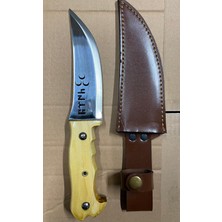 Toptancı Amca Deri Kılıflı Avcı Bıçağı Kamp Bıçağı Ouhdoor Bıçak Kılıflı Bıçak Özel El Emeği