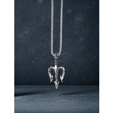 HERİF Erkek Poseidon Mızrağı Çelik Kolye