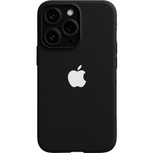 Demina iPhone 16E Uyumlu Beyaz Apple Logo Baskılı Içi Kadife Lansman Kılıf