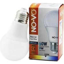 Shopwave No-Vo 9W=60W E27 Beyaz LED Ampul 6500K - 810LM (5047)