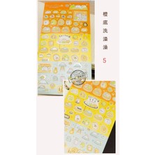 İTHAL E2-1 Sayfa Yaldızlı Tatlı Sticker - Numara : 5