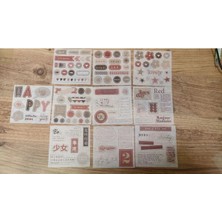 İTHAL O13-10 Sayfa Washi Sticker Blok