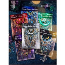 İTHAL E5-6 Adet Hologramlı Buyuk Pet Sticker - Renk : Kırmızı