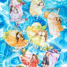 İTHAL U9-10 Adet Yaz Kız Pet Sticker - Renk : Sarı