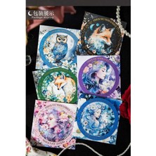 İTHAL W2-20 Adet Pet Sticker - Renk : Mor