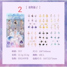 İTHAL E4-6 Sayfa Mini Karakter Pet Sticker - Numara : 6