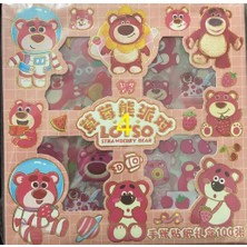 S2-100 Adet 80X80MM Strawberry Bear, Kuromi, Barbie, Sanrio Sticker