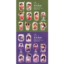 İTHAL O7-10 Adet Hologramli Kız Pet Sticker - Numara : 6