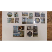 İTHAL W2-20 Sayfa Dünya Ünlü Tablo Pet Sticker Blok