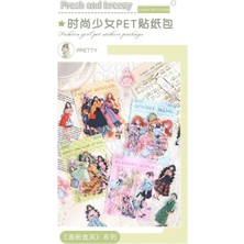 İTHAL W7-20 Adet Kız Pet Sticker - Renk : Pembe