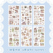 İTHAL D5-6 Sayfa Kawaii Pet Sticker 4