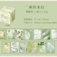 İTHAL G6-2m Kendinden Kesimli Pul Sticker Tape - Renk : Yesil