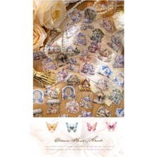 İTHAL W3-40 Adet Küçük Boy Pet Sticker - Renk : Mavi