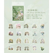 İTHAL W3-40 Adet Küçük Boy Pet Sticker - Renk : Kahverengi