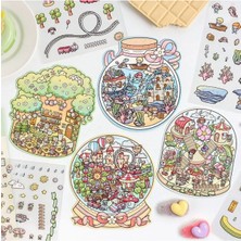 İTHAL E2-Pet Sticker Kolaj - Renk : Pembe