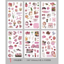 İTHAL E6-6 Sayfa Retro Sticker A - Numara : 3