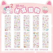 İTHAL O10-10 Sayfa Kawaii Pet Sticker E - Numara : 1