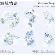 İTHAL P17-15 Adet Dantelli Kolaj Pet Sticker - Renk : Sarı