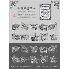 İTHAL L6-20 Adet Siyah Beyaz Aydınger Sticker - Numara : 6