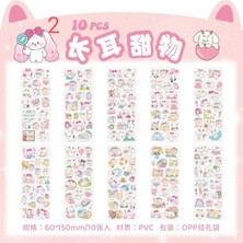 İTHAL O10-10 Sayfa Kawaii Pet Sticker E - Numara : 2
