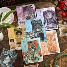 İTHAL P12-8 Adet Çin Kız Pet Sticker - Renk : Yesil