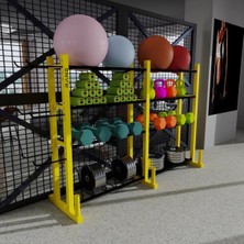 Rane Sağlık Topu Pişates Topu Yoga Roller Kettlebell Ağırlık Plakası Bar Standı