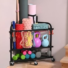 Rane Pilates Yoga Fitness Dambıl Kettlebell Mat Yoga Silindir Çok Amaçlı Duvar Köşesi Standı