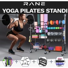 Rane Yoga Roller Mat Pilates Topu Kettlebell Dambıl Çok Amaçlı Stand