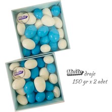 Muito Badem Draje Mavi Beyaz - 300 Gr.