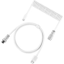 ATAsoft Mekanik ve Manyetik Klavye Uyumlu 8k Hz Coiled Kablo Type-C Sarmal Kablo