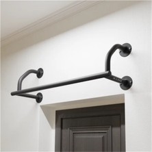 Rane Kapı Üstü Barfiks Siyah Ergonomik Tasarım ile Çok Fonksiyonlu Kullanım ve 400 kg Kapasite