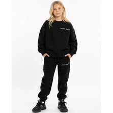 Çocuk Unisex Basic Oversize Eşorfman Takımı Sweatshirt Eşofman Altı