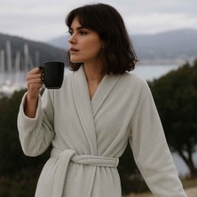 Alesta Home Pamuklu Buz Mavisi Bornoz BRNZ003