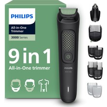 Özbience Çok Işlevli Erkek Bakım Seti, 9 Ürün, 3000 Serisi, Pratik ve Güçlü