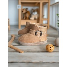 Purefy Kahve - Taba Içi Kürklü Yumuşacık Kışlık Ev Pandufu